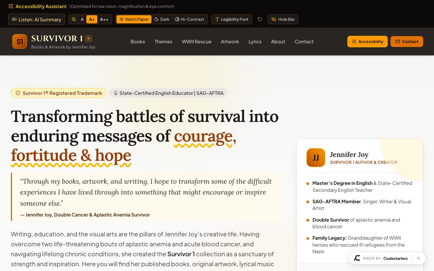 Survivor 1 website